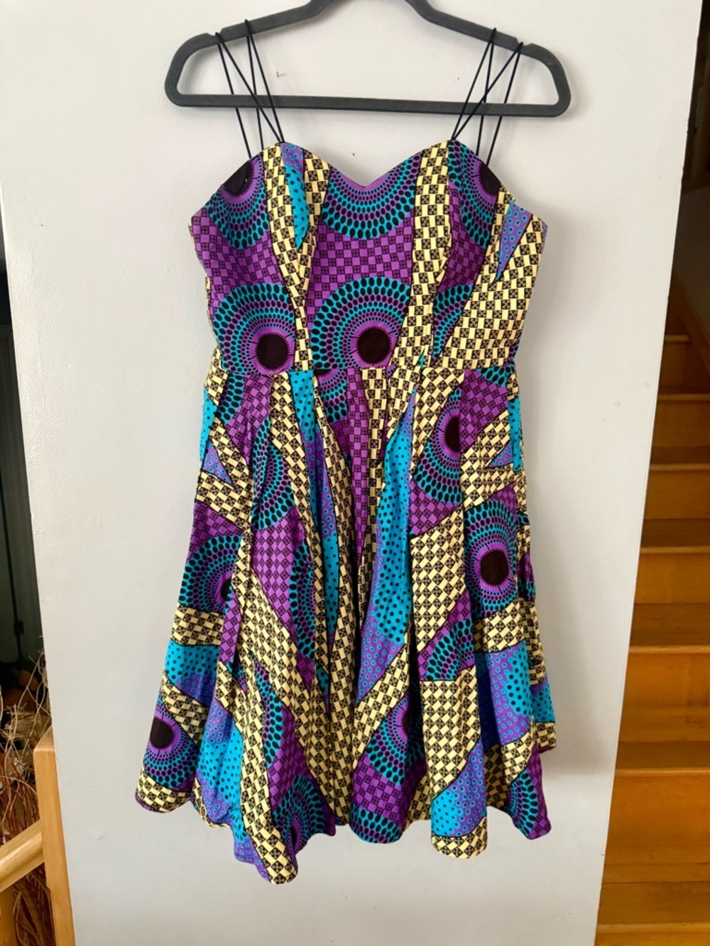 🇨🇦 The Zee Brand "Mbira" African Print Corset Mini Dress